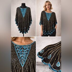 VINTAGE  Sequins Top by  “ARGENTI”